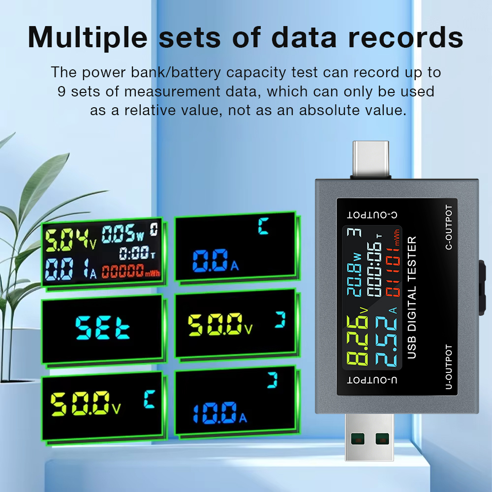USB Type-C Charging Tester DC  - Power Supply Tester review and price