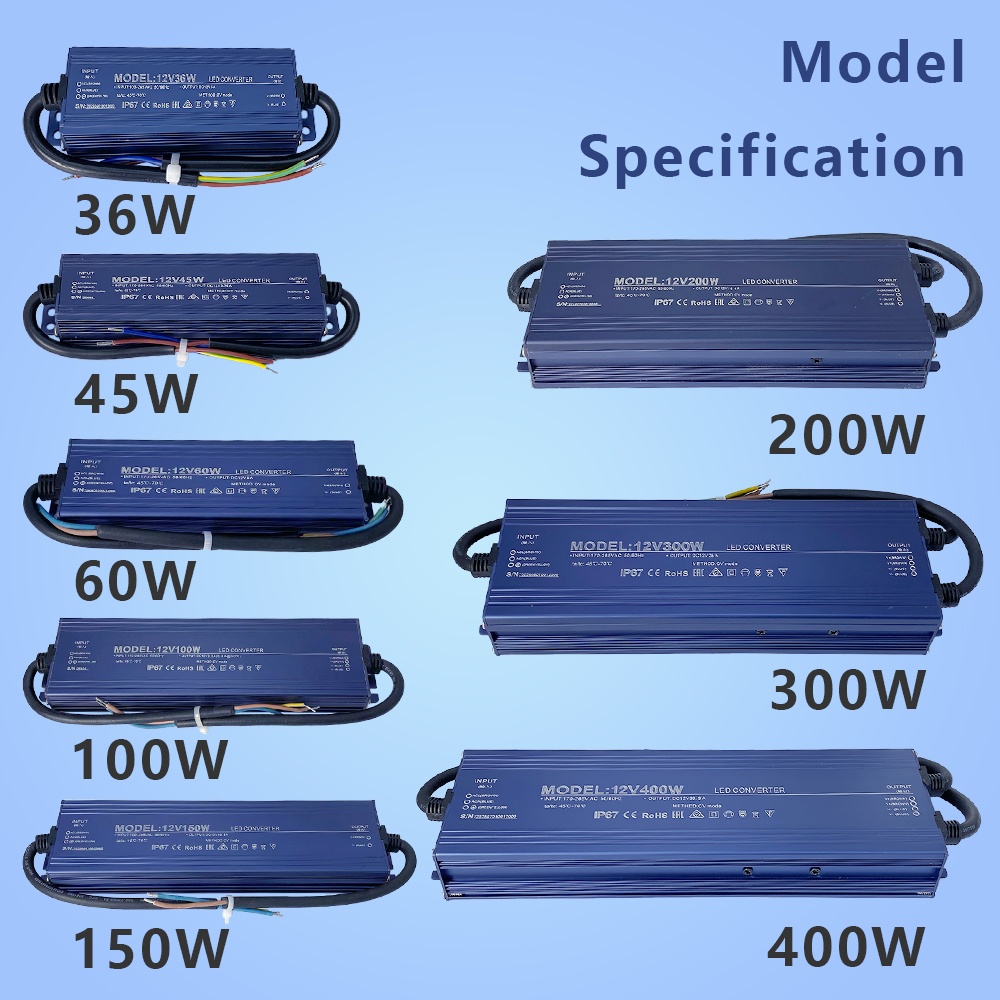 IP67 Waterproof Input 110V-265 - Power Supply 500W review and price