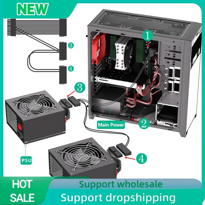 Solid ATX 24 Pin Male 1 To 3 P - Psu Computer review and price